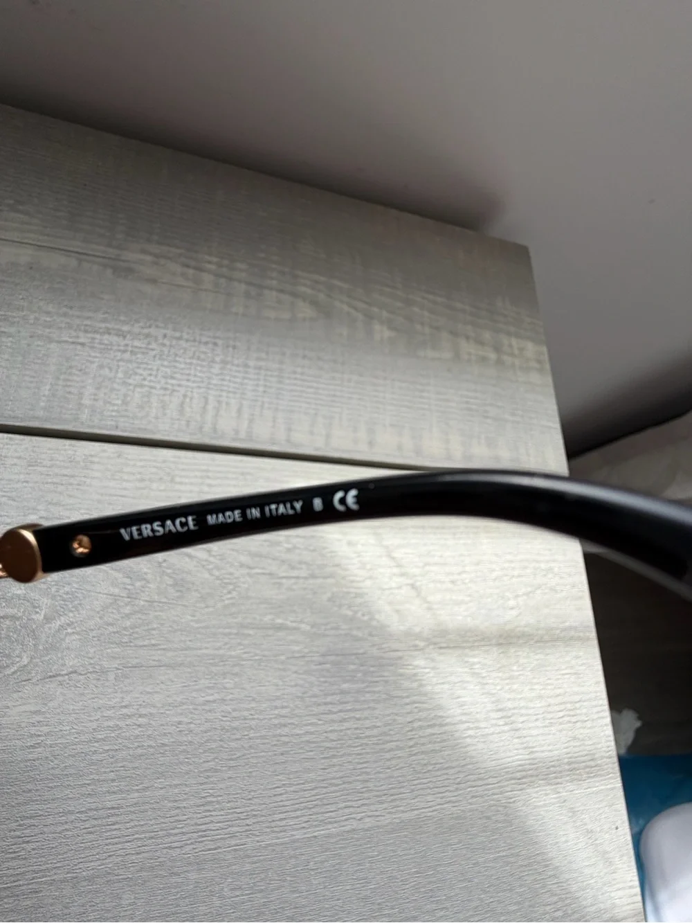 Versace Black Cat-Eye Sunglasses with Gradient Lenses